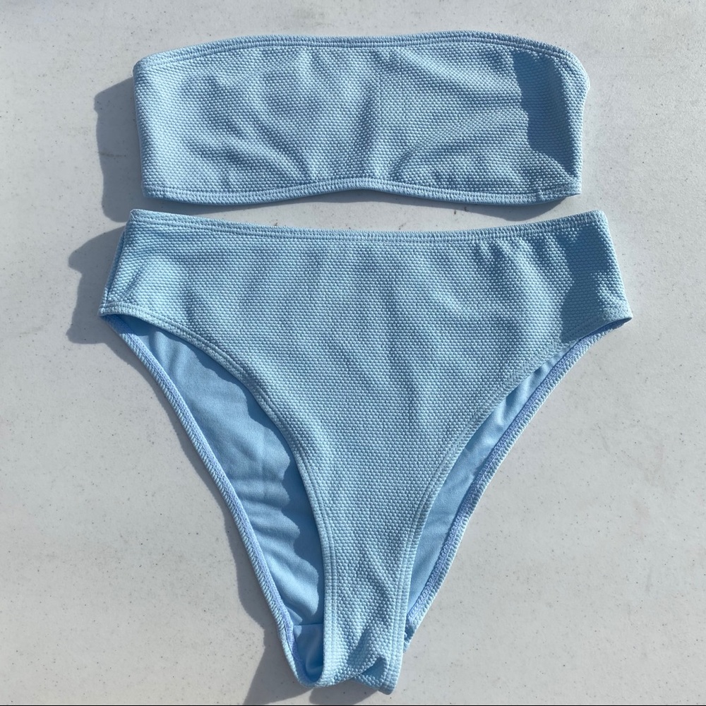 Blue High Waist Bikini